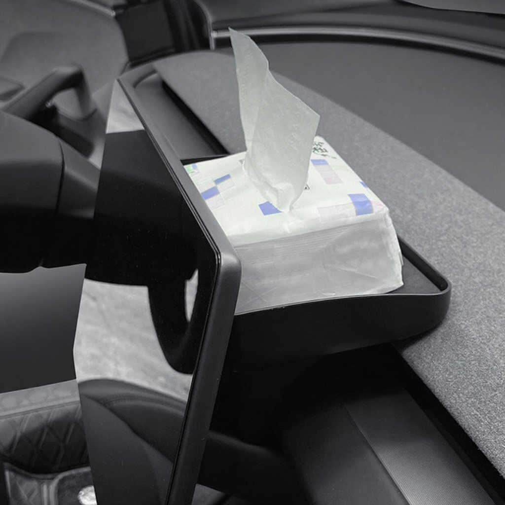 Alcantara Screen Behind Storage Box for Tesla Model 3/Y