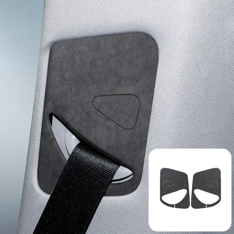 Alcantara Seat Belt Adjustment Panel Covers for Tesla Model Y Juniper 2025+