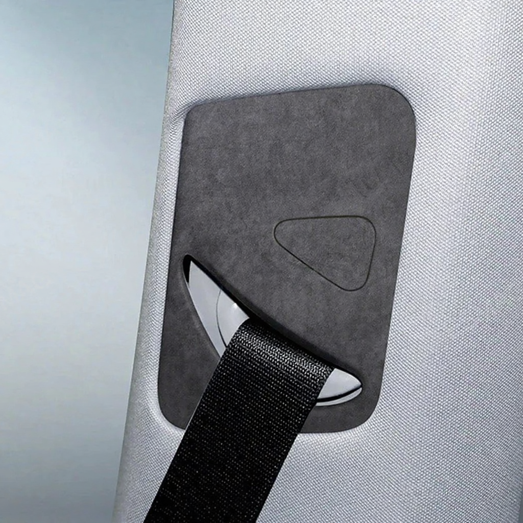 Alcantara Seat Belt Adjustment Panel Covers for Tesla Model Y Juniper 2025+