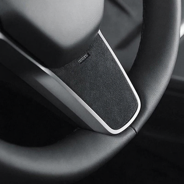 Alcantara Steering Wheel Panel Patch for Tesla Model 3/Y