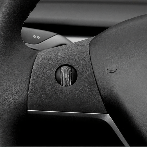Alcantara Steering Wheel Panel Patch for Tesla Model 3/Y