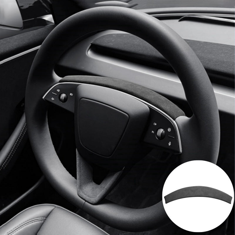 Alcantara Steering Wheel Strip Cover for Tesla Model 3 Highland/Y Juniper Main image