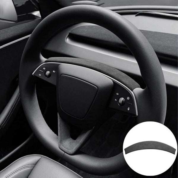Alcantara Steering Wheel Strip Cover for Tesla Model 3 Highland/Y Juniper