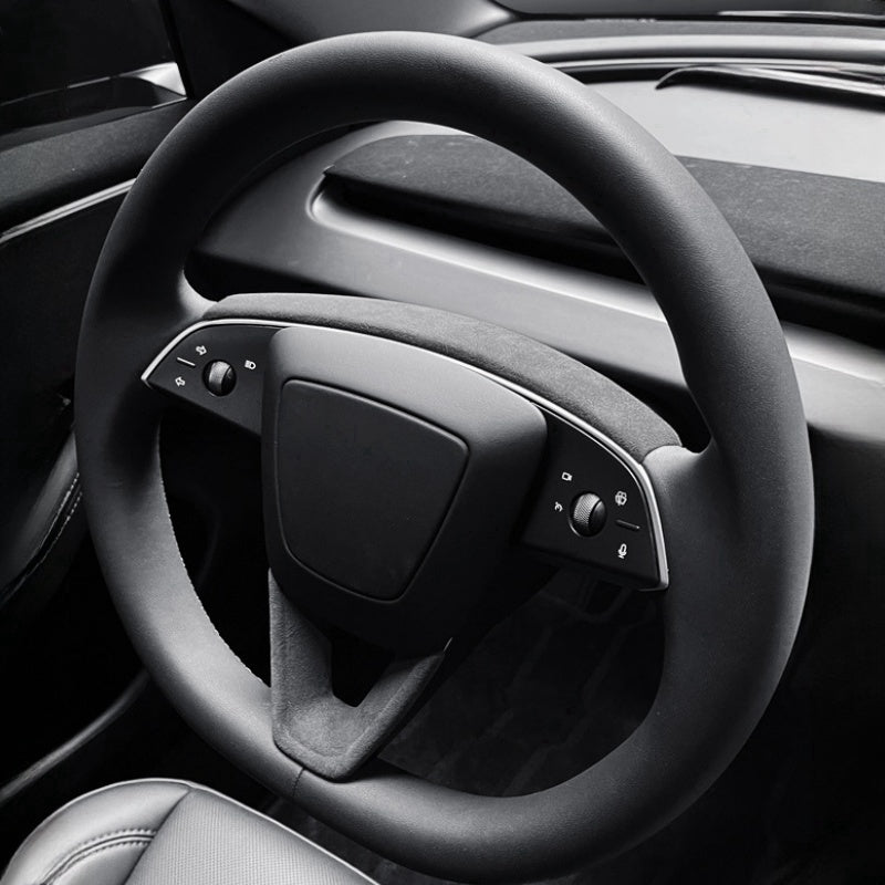 Alcantara Steering Wheel Strip Cover for Tesla Model 3 Highland/Y Juniper