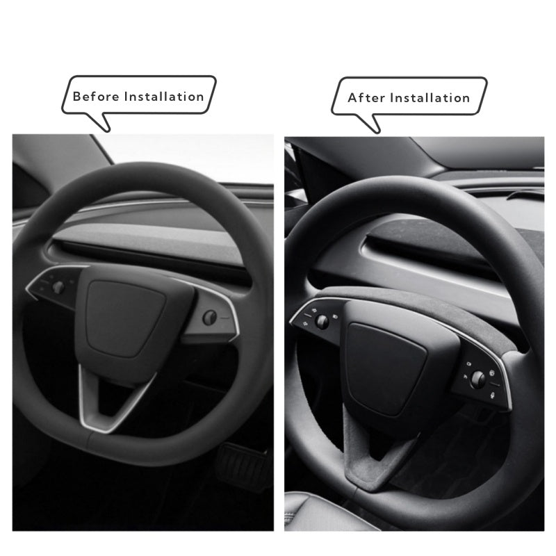 Alcantara Steering Wheel Strip Cover for Tesla Model 3 Highland/Y Juniper