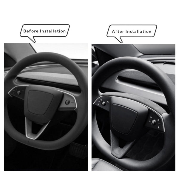 Alcantara Steering Wheel Strip Cover for Tesla Model 3 Highland/Y Juniper