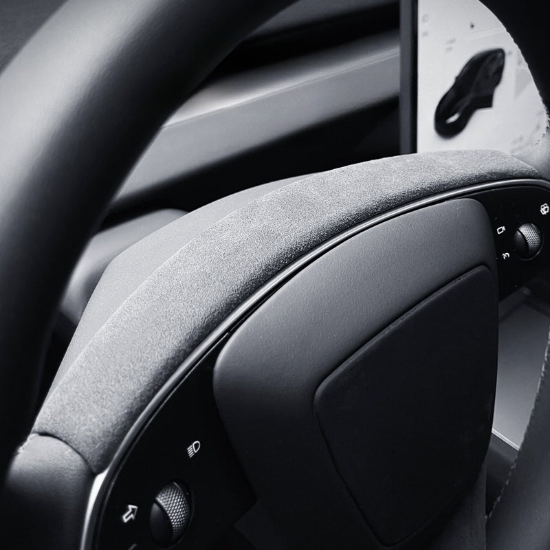 Alcantara Steering Wheel Strip Cover for Tesla Model 3 Highland/Y Juniper Secondary image