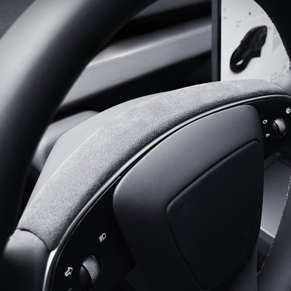 Alcantara Steering Wheel Strip Cover for Tesla Model 3 Highland/Y Juniper