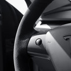 Alcantara Tesla Hand Stitch Steering Wheel Cover for Model 3/Y (2017-2024)