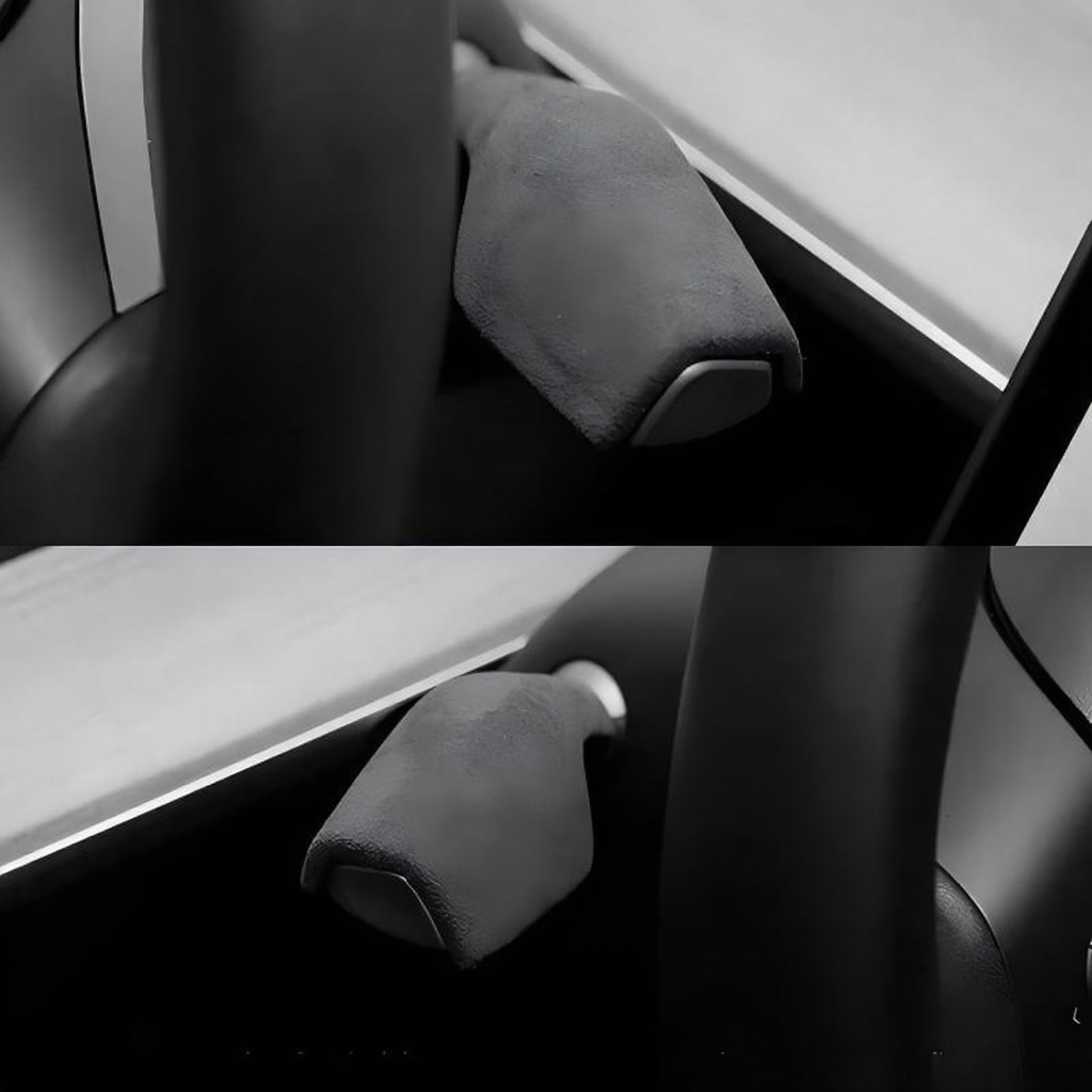 Alcantara Turn Signal Stalk Covers for Tesla Model 3/Y