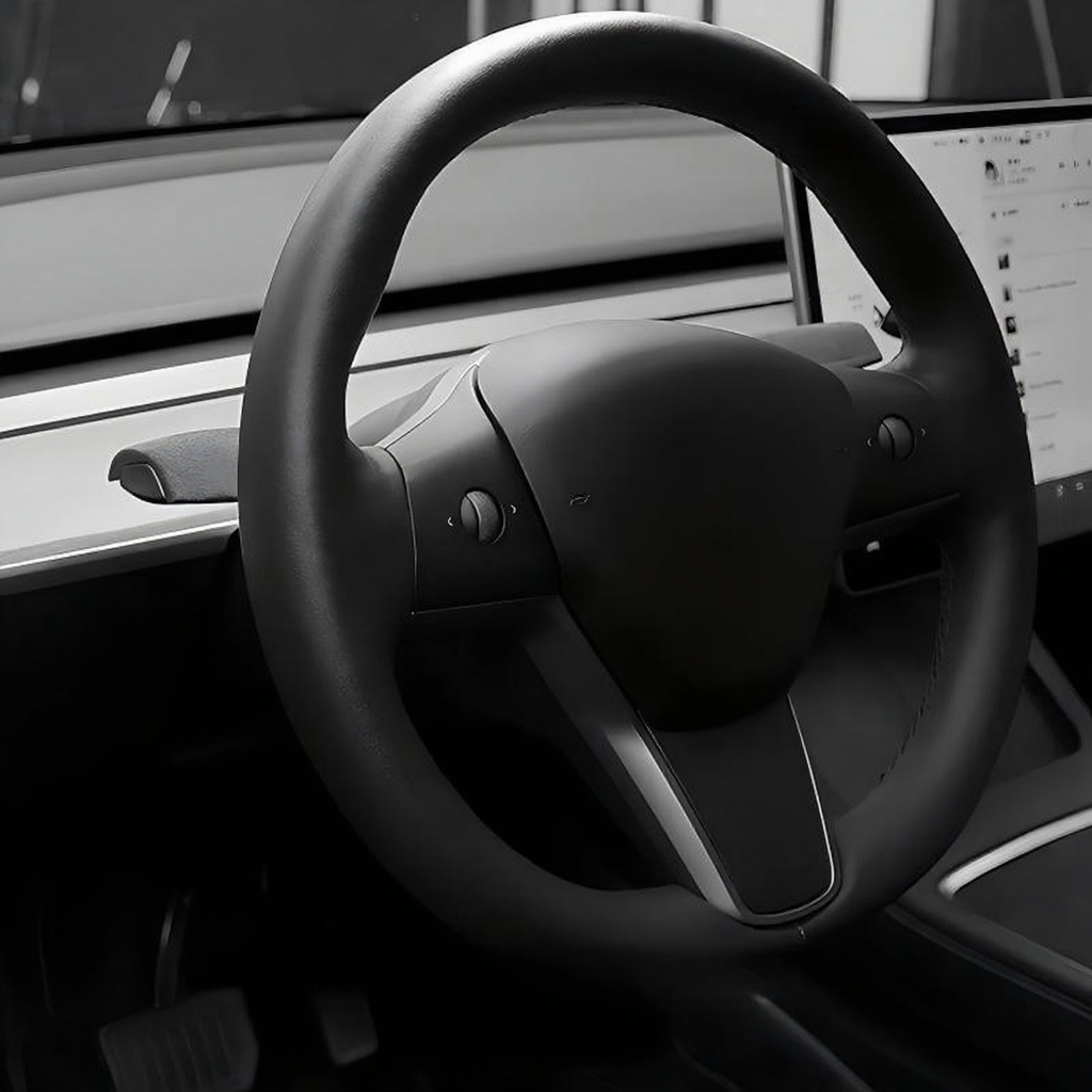 Alcantara Turn Signal Stalk Covers for Tesla Model 3/Y
