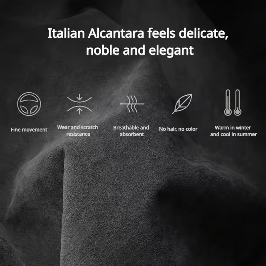 Ultra-Thin Alcantara Door Gap Trim for Tesla Model 3/Y