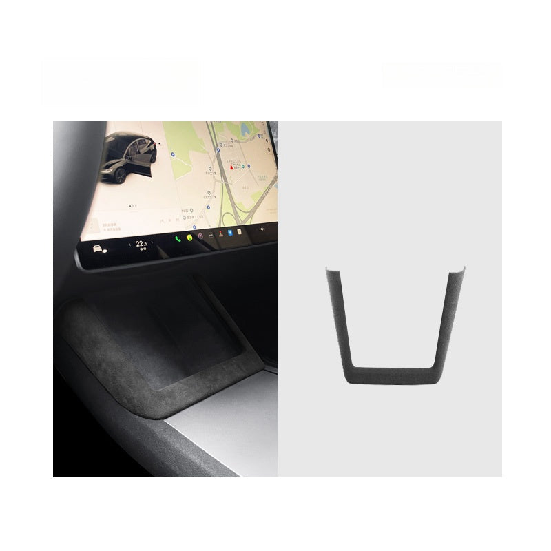 Alcantara  Wireless Charging Frame Cover for Tesla Model 3 Highland/Y Juniper