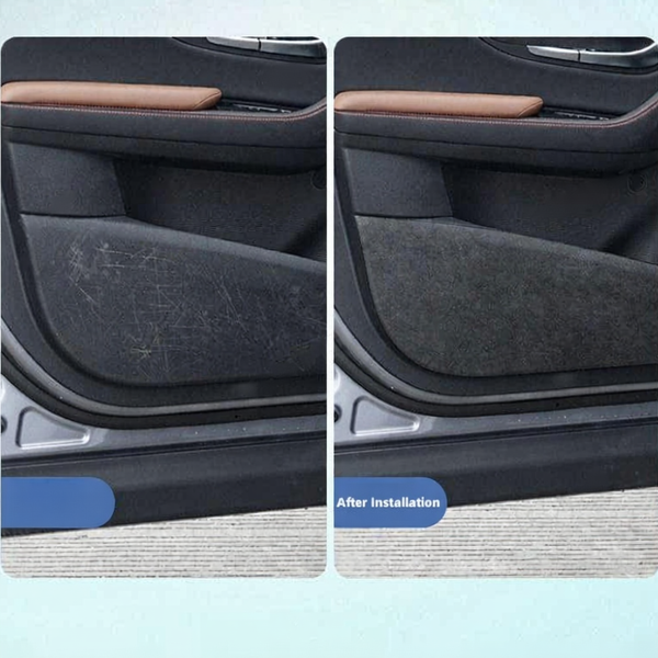 Alcantara door kick protection mat for Tesla Model 3/Y