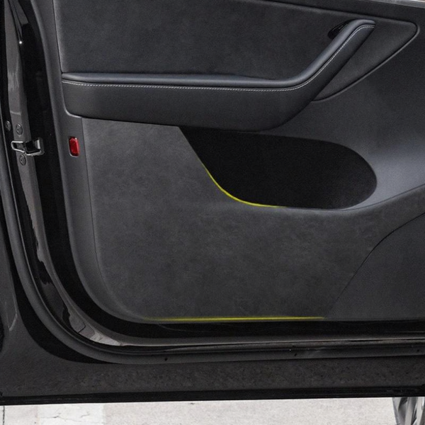 Alcantara door kick protection mat for Tesla Model 3/Y