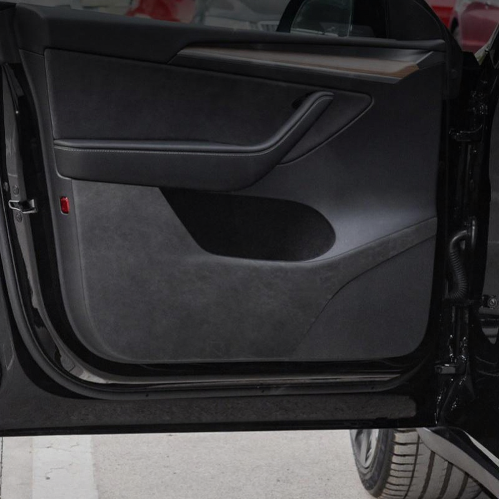 Alcantara door kick protection mat for Tesla Model 3/Y