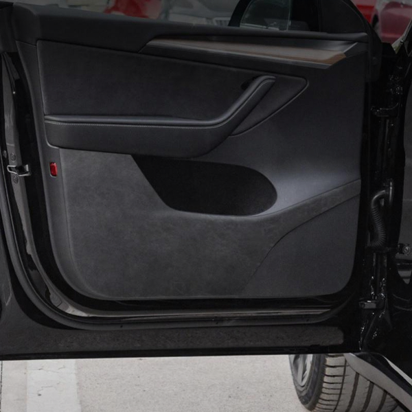 Alcantara door kick protection mat for Tesla Model 3/Y
