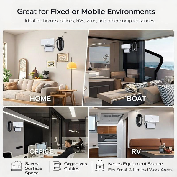 All-in-One Router & Power Supply Wall Mount Kit for Starlink Gen 3