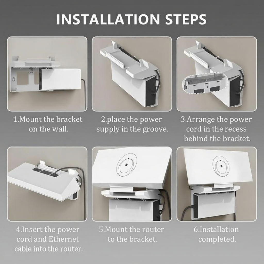 All-in-One Router & Power Supply Wall Mount Kit for Starlink Gen 3