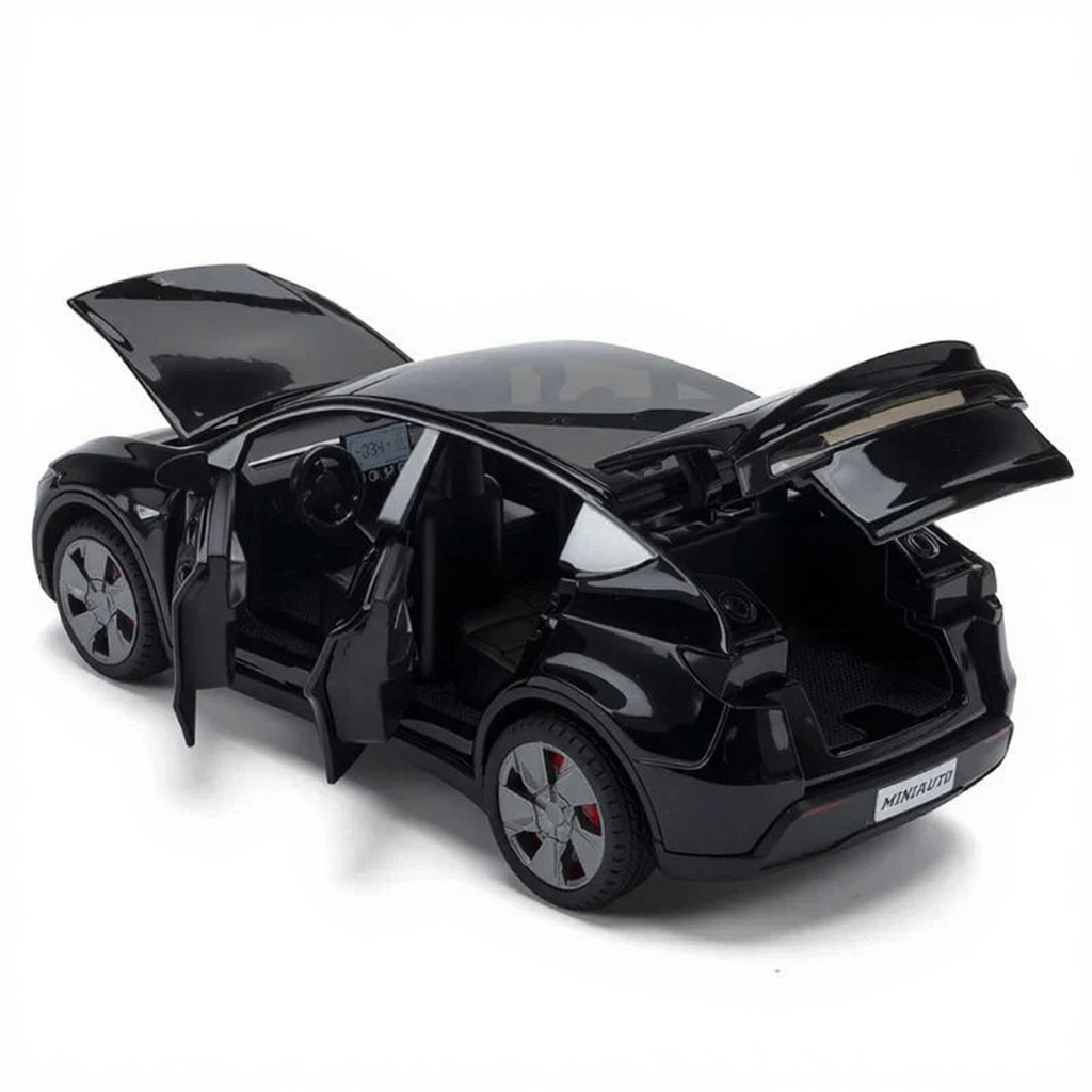 1:32 Alloy Car Model with Sound and Light Diecast for Tesla Model Y Juniper