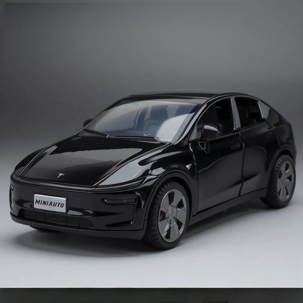 1:32 Alloy Car Model with Sound and Light Diecast for Tesla Model Y Juniper