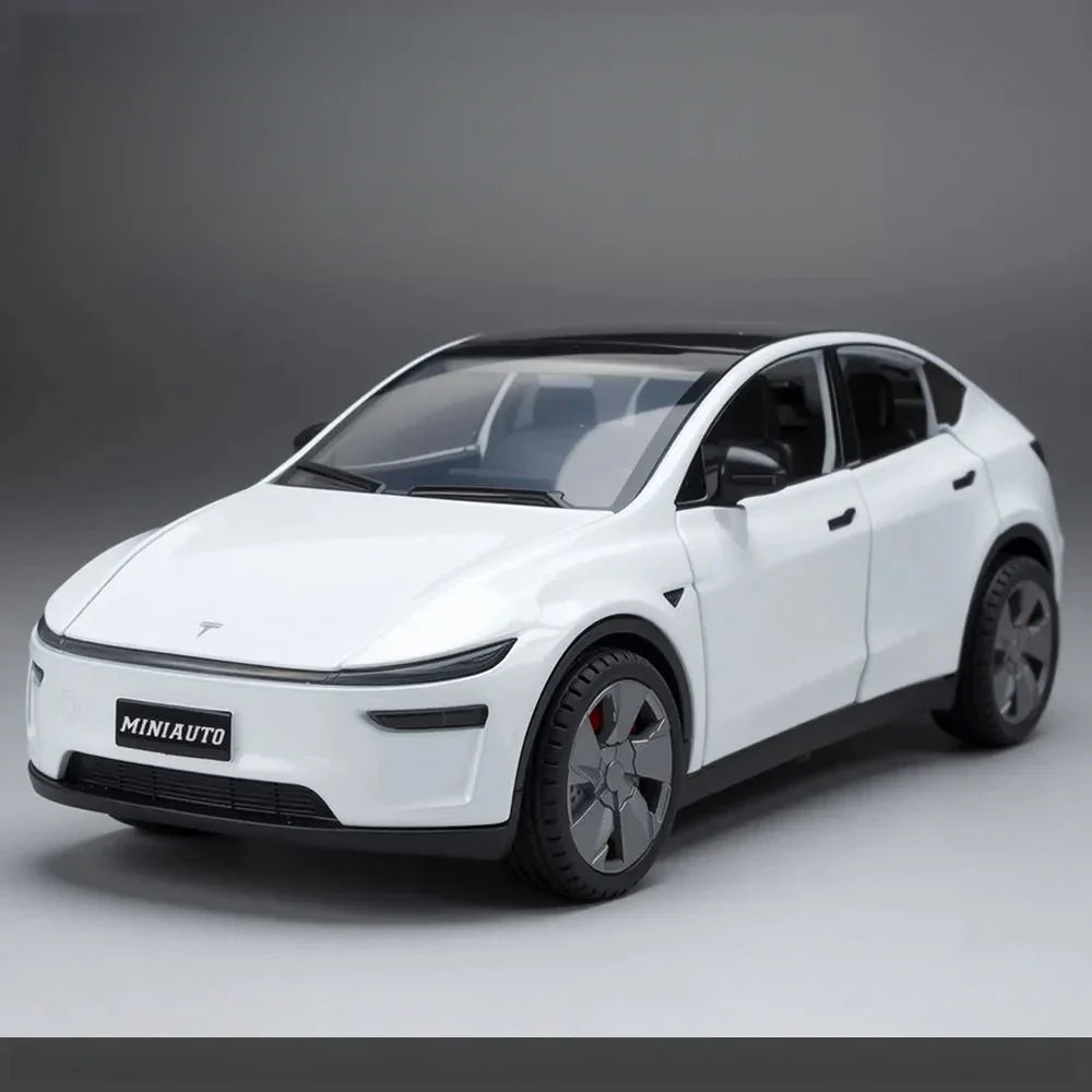 1:32 Alloy Car Model with Sound and Light Diecast for Tesla Model Y Juniper