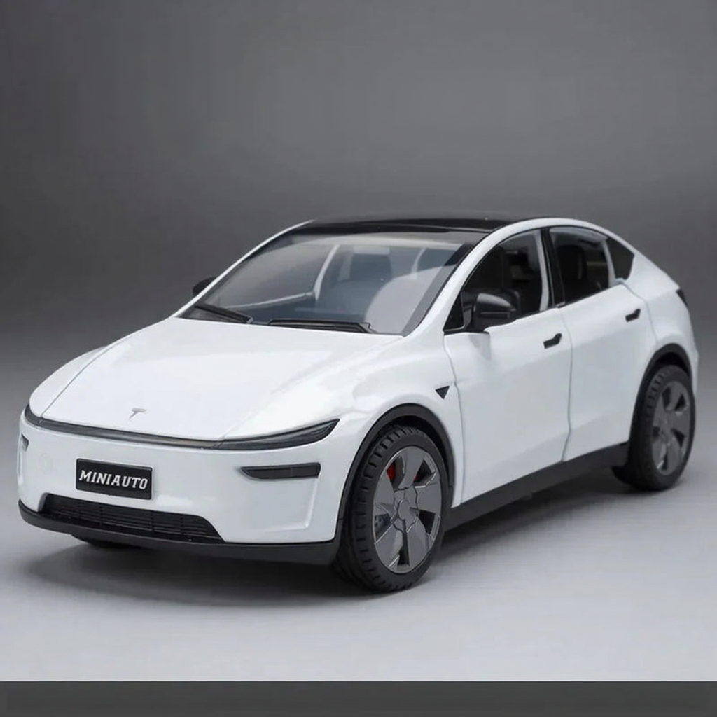 1:32 Alloy Car Model with Sound and Light Diecast for Tesla Model Y Juniper