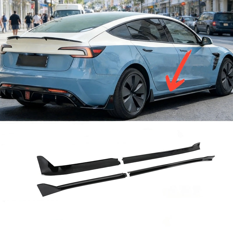 Anti-Scratch Side Skirt Cover Kit for Tesla Model 3 Highland 2024+