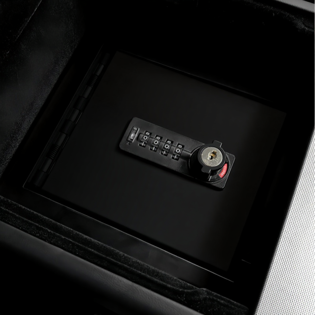 Anti-Theft Center Console Lock Box for Tesla Model 3 Highland/Model Y Juniper