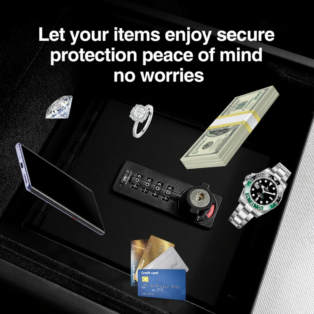 Anti-Theft Center Console Lock Box for Tesla Model 3 Highland/Model Y Juniper Secondary image