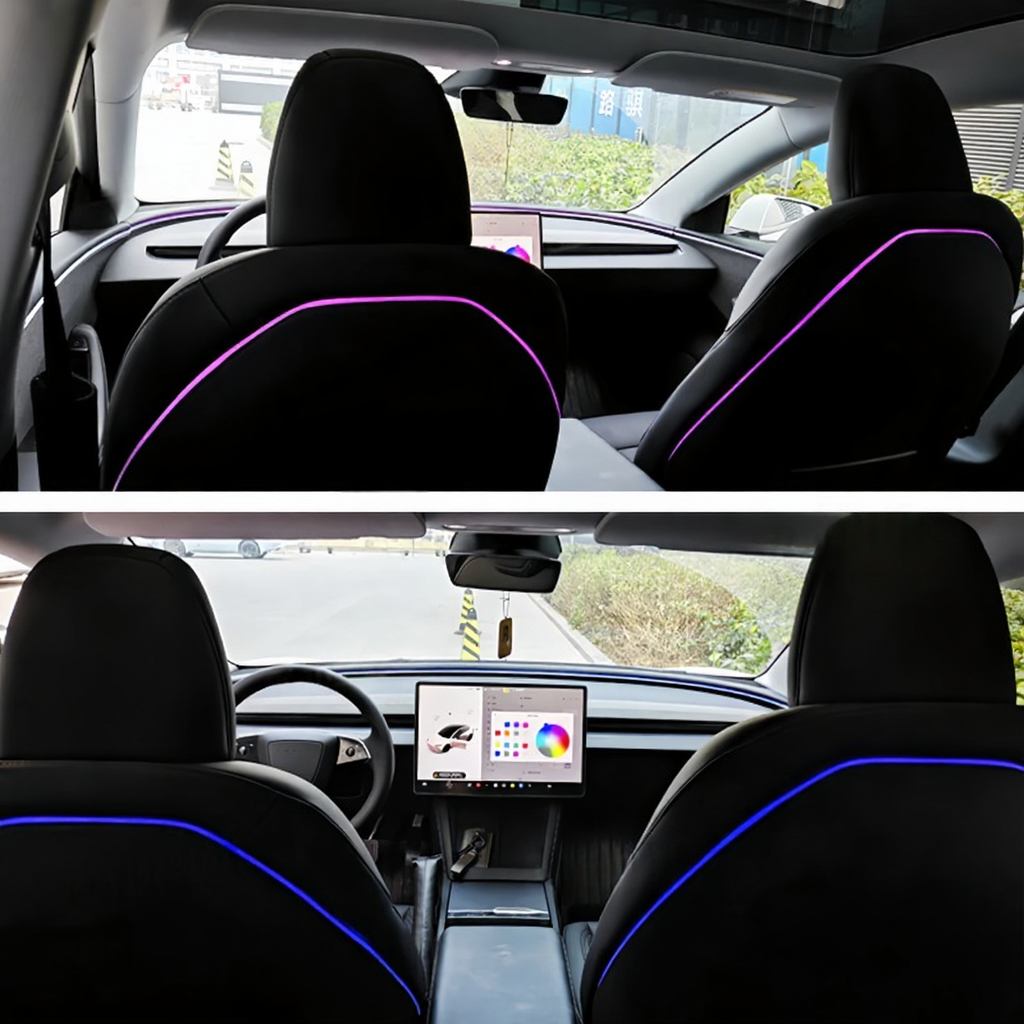 Back Seat Ambient Lights for Tesla Model 3 Highland/Model Y Juniper Secondary image