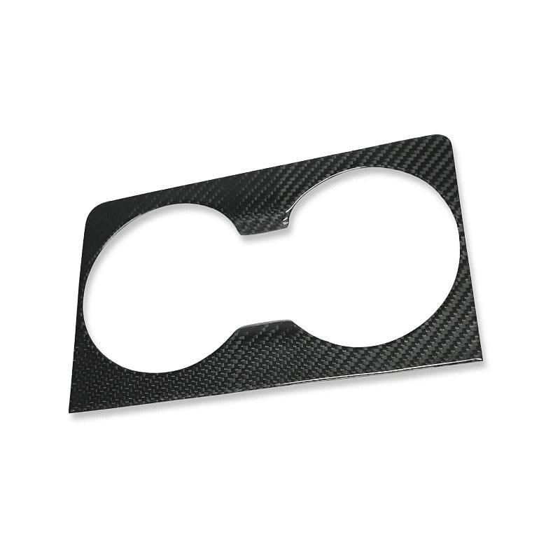 Carbon Fiber Center Console Cover Cup Holder Frame for Tesla Model S/X