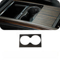 Carbon Fiber Center Console Cover Cup Holder Frame for Tesla Model S/X