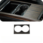 Carbon Fiber Center Console Cover Cup Holder Frame for Tesla Model S/X