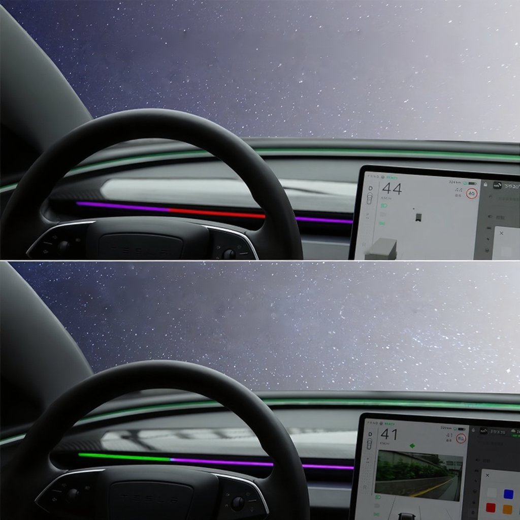 Blind Spot Detection (BSD) Smart Ambient Light for Tesla Model 3/Y