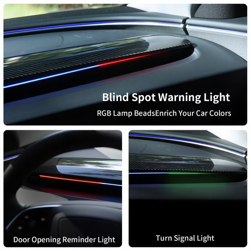 Blind Spot Detection (BSD) Smart Ambient Light for Tesla Model 3/Y