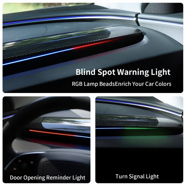 Blind Spot Detection (BSD) Smart Ambient Light for Tesla Model 3/Y