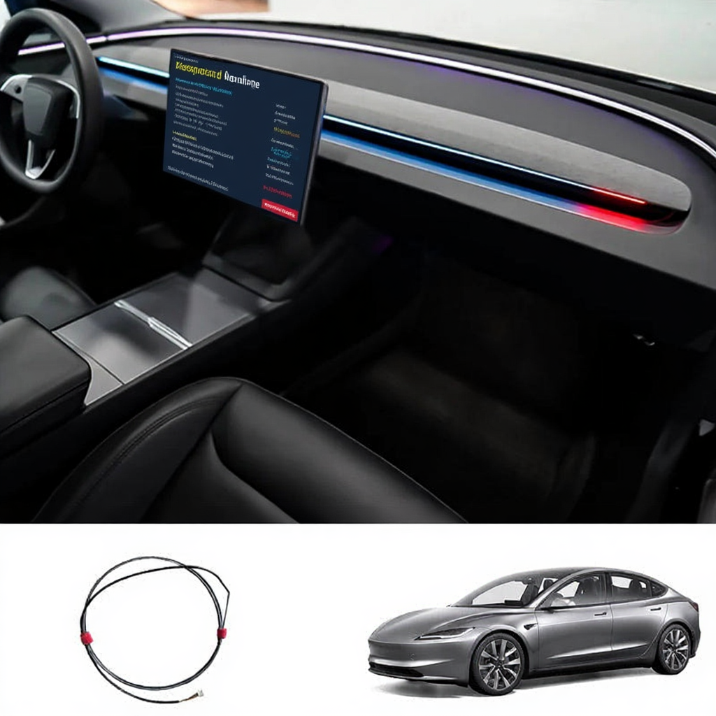 Blind Spot Detection (BSD) Smart Ambient Light for Tesla Model 3/Y