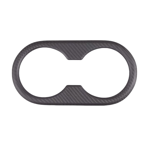 Carbon Fiber Backseat Cup Holder Cover for Tesla Model 3/Y