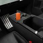 Carbon Fiber Center Console Cup Holder Panel Trim Cover for Tesla Cybertruck 2024+