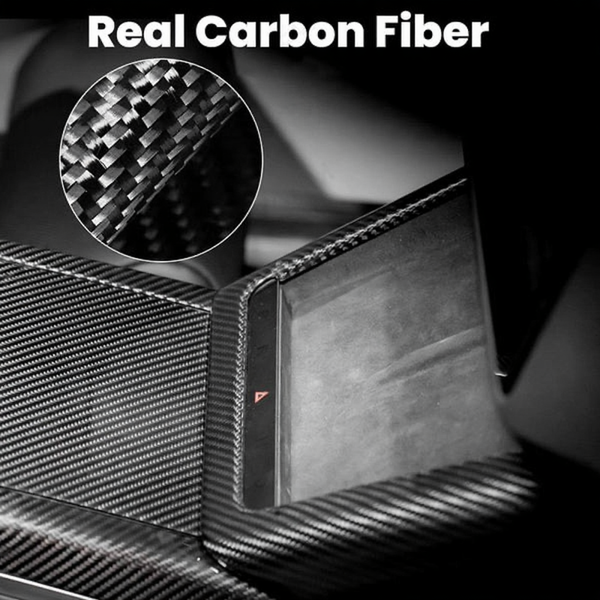 Carbon Fiber Charging Pad Frame for Tesla Model S/X 2021+