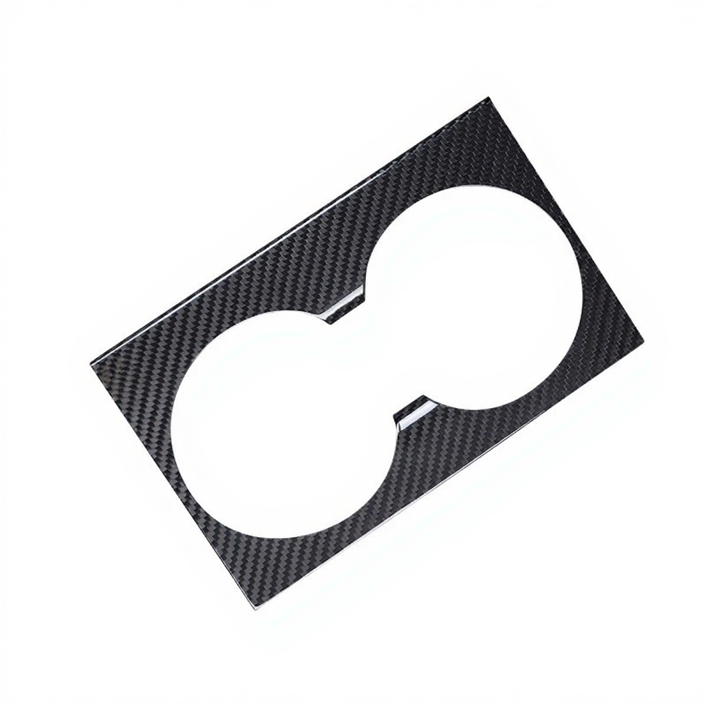 Carbon Fiber Console Cup Holder Overlay Cover for Tesla Model 3 Highland/Model Y Juniper