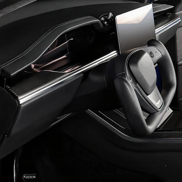 Carbon Fiber Dashboard Covers for Tesla Model S/X 2021+