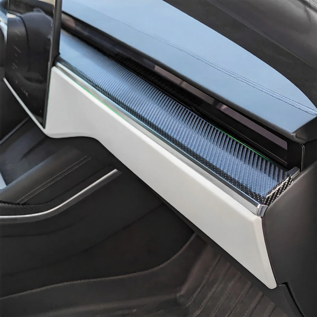 Carbon Fiber Dashboard Covers for Tesla Model S/X 2021+