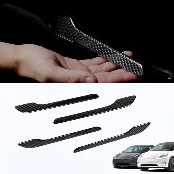 Carbon Fiber Door Handle Covers for Tesla Model 3/Y