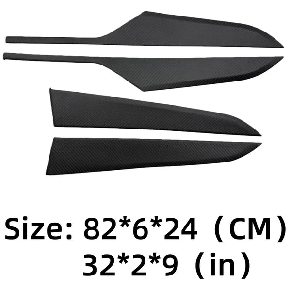 Carbon Fiber Door Panel Covers Interior Trim for Tesla Model Y Juniper 2025+