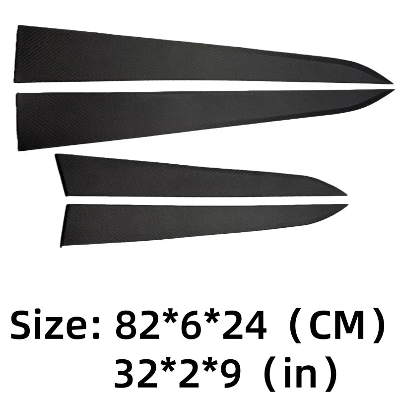 Carbon Fiber Door Panel Covers Interior Trim for Tesla Model Y Juniper 2025+