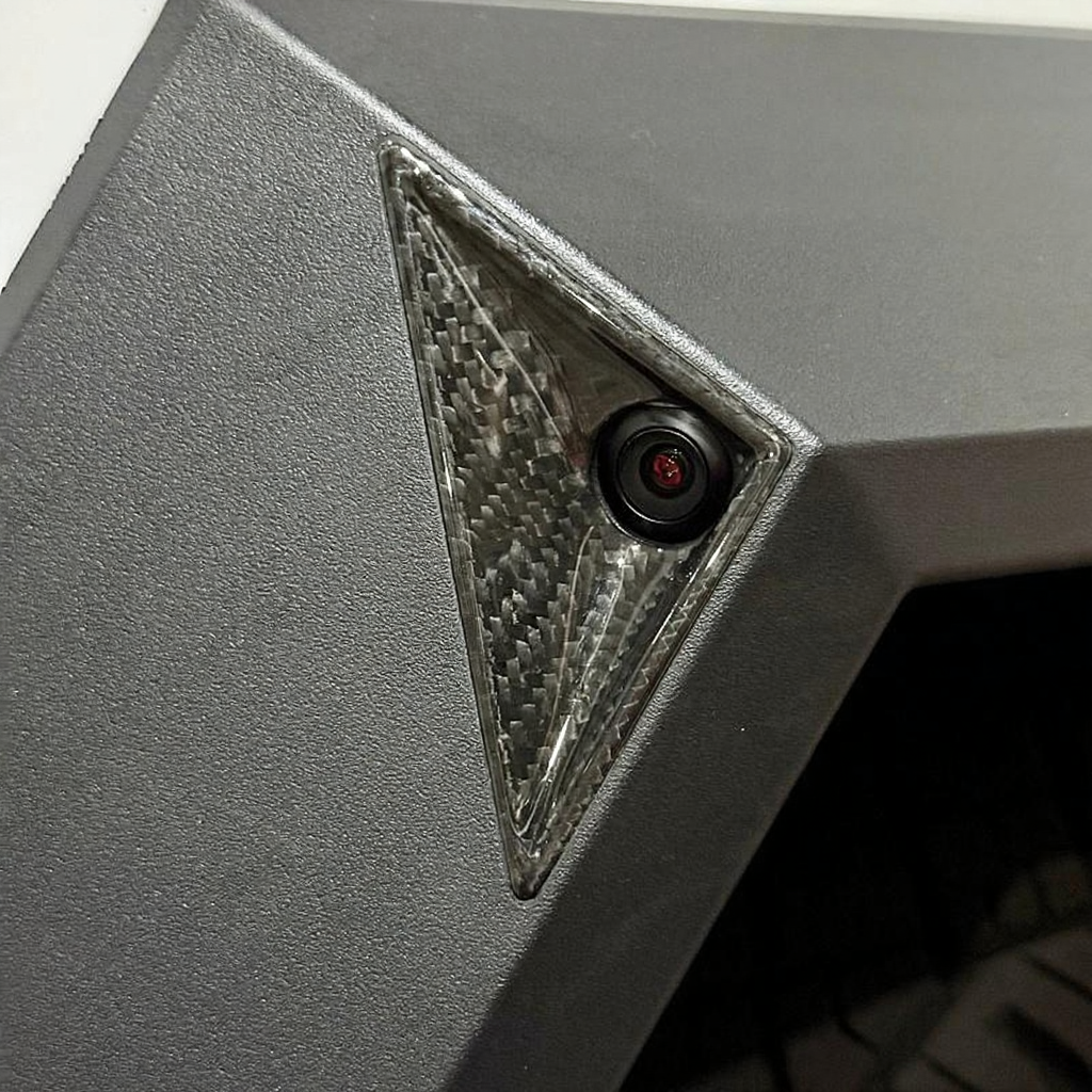 Carbon Fiber Front Fender Camera Cover for Tesla Cybertruck