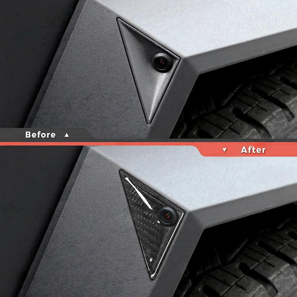 Carbon Fiber Front Fender Camera Cover for Tesla Cybertruck