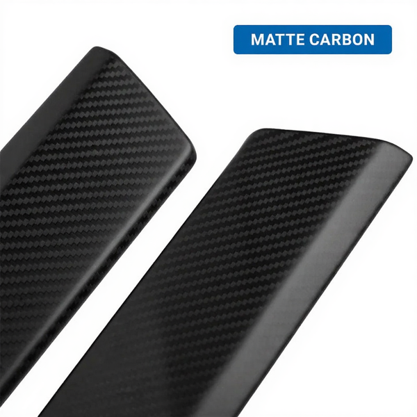 Carbon Fiber Front & Rear Door Panel Upper Trim Covers for Tesla Cybertruck